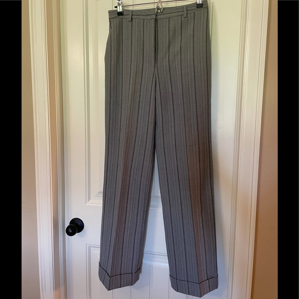 Amanda Smith Gray Pinstripe Trousers